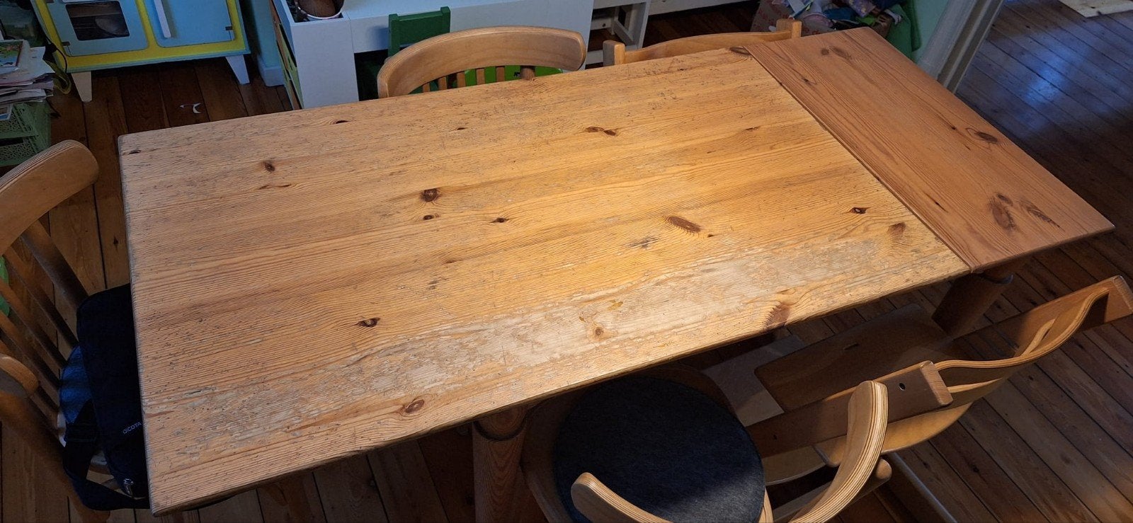 table en bois extensible, Enlèvement