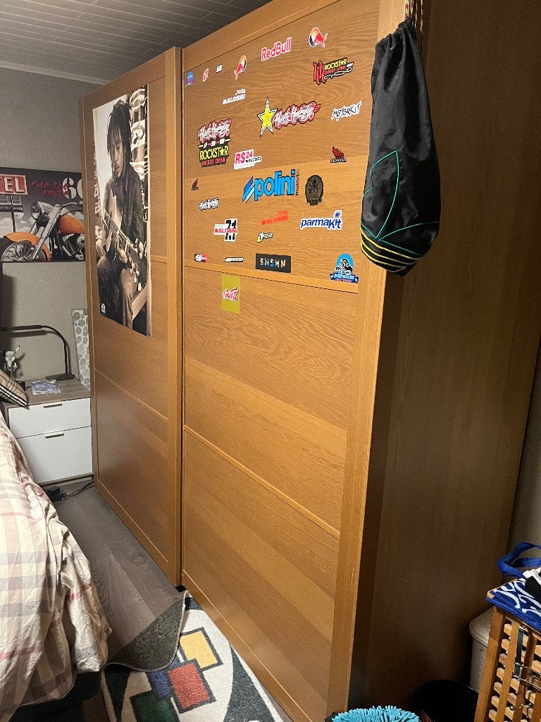 Gratis kleerkast, Huis en Inrichting, Kasten | Kleerkasten, Ophalen, Gebruikt, 150 tot 200 cm, Met lade(s)