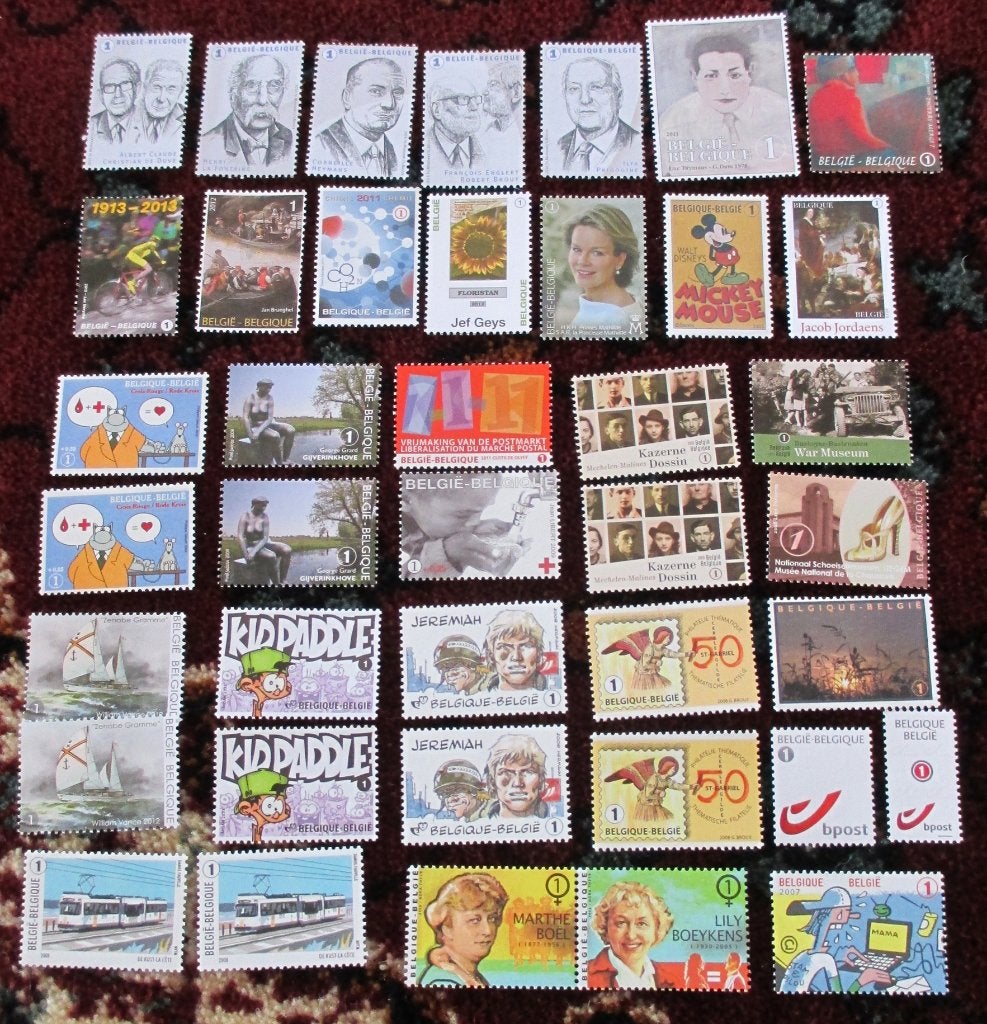 40 nieuwe postzegels nummer 1 met gom, Frankeerzegel, Ophalen of Verzenden, Zonder stempel, Postfris
