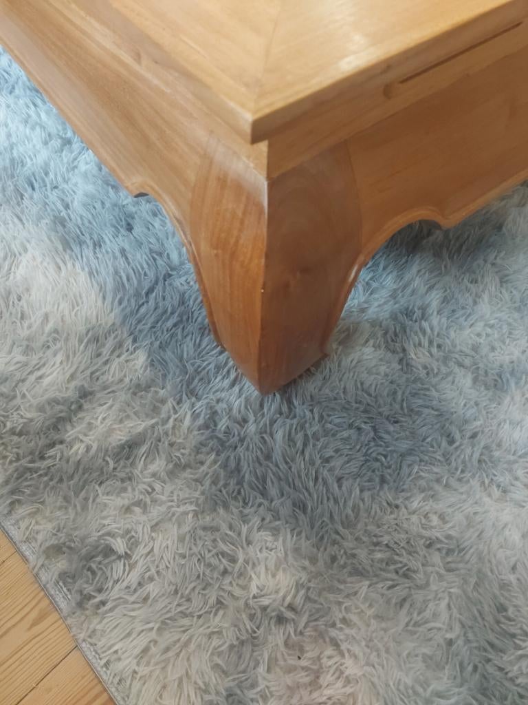 Table en teck bois naturel, Moins de 50 cm, Enlèvement ou Envoi, Meuble teck, 50 à 100 cm