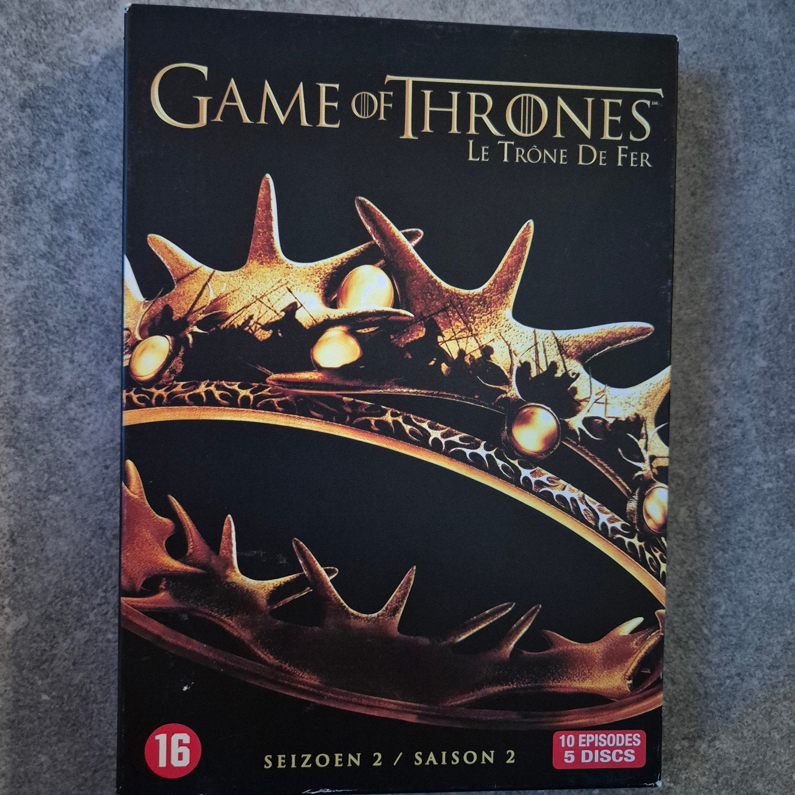 5 delige dvd box Game of Thrones,  seizoen 2, Cd's en Dvd's, Dvd's | Tv en Series, Vanaf 16 jaar, Ophalen of Verzenden, Zo goed als nieuw