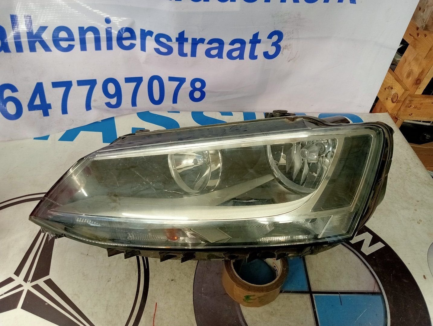 Volkswagen Jetta Koplamp Halogeen rechts 5C7941005A, Gebruikt, -, Volkswagen, -
