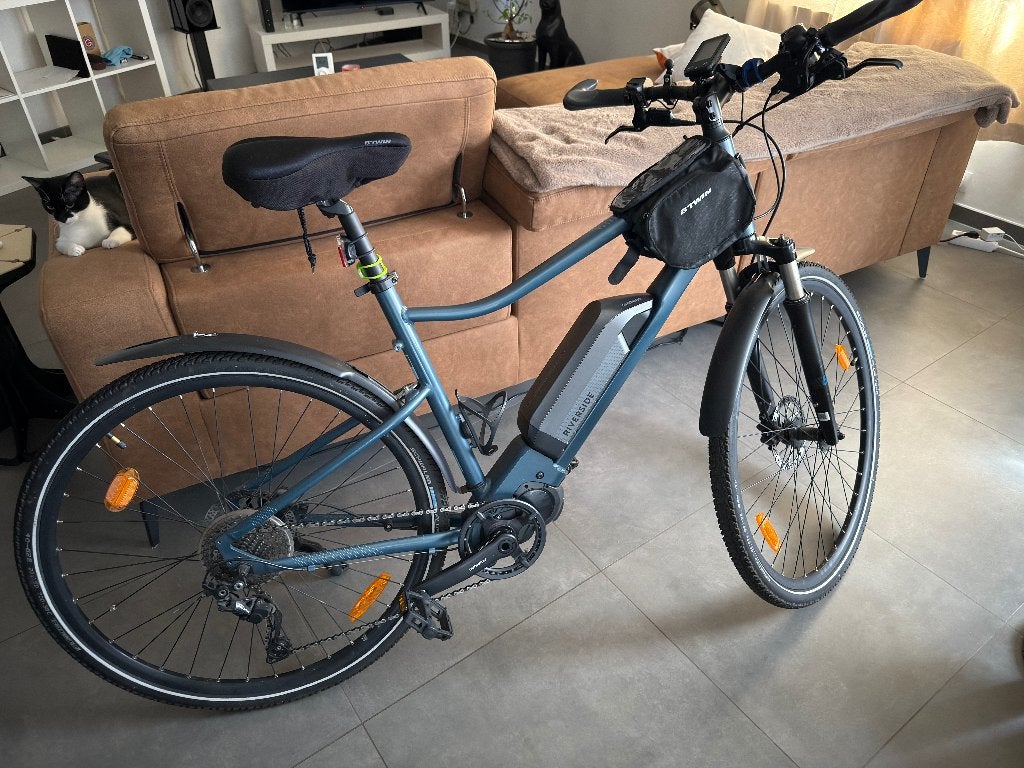 Vélo électrique Décathlon Riverside 540e, Zo goed als nieuw, 51 tot 55 cm, 50 km per accu of meer, Ophalen