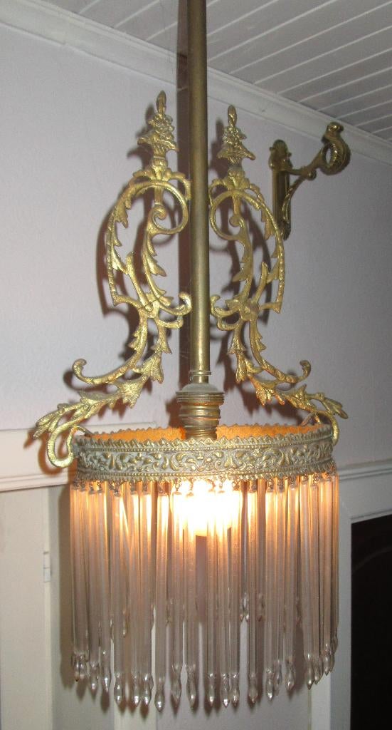 Antiek lustertje met glaspijpjes, Antiek en Kunst, Ophalen