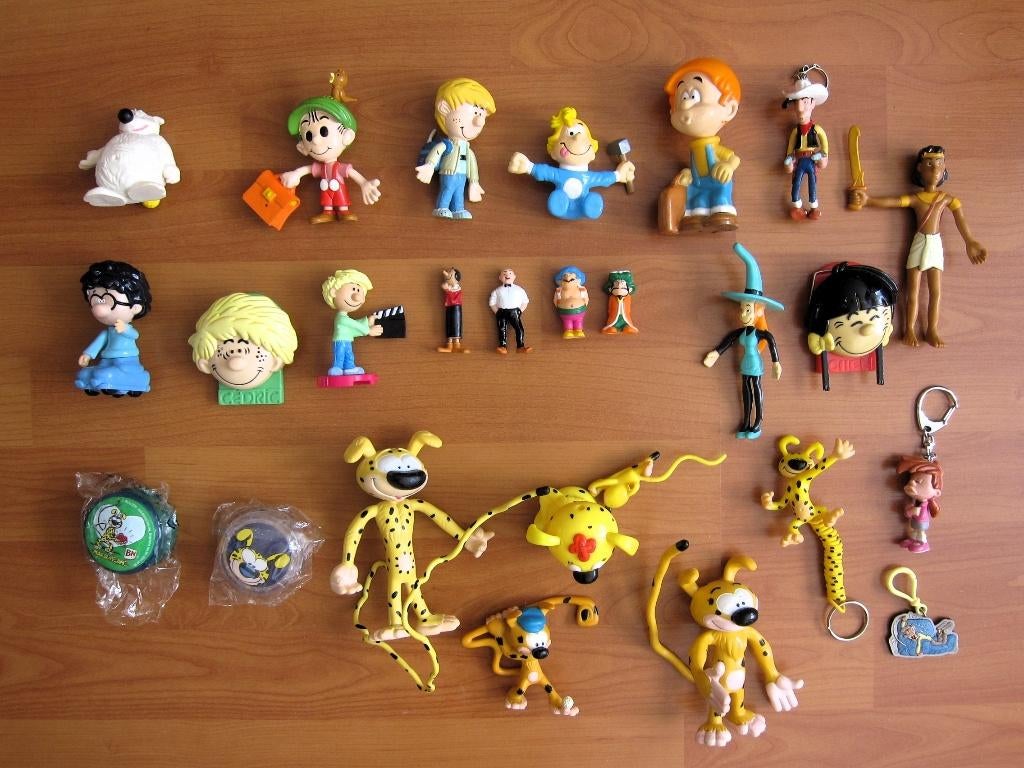Lot de figurines BD divers, Plusieurs BD, Enlèvement ou Envoi, Utilisé, Collectif
