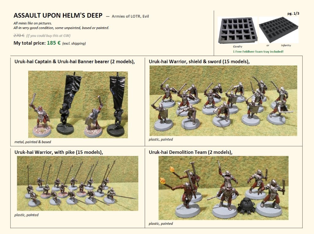 Assault Upon Helm's Deep    (Evil)  ME SBG Games workshop, Ophalen of Verzenden, Nieuw, Lord of the Rings, Figuurtje(s)