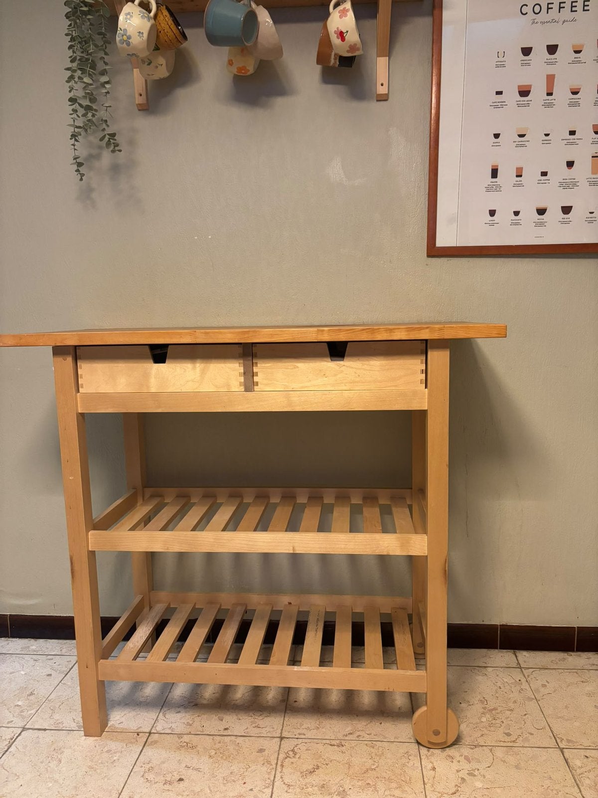 Forhoja roltafel Ikea, Huis en Inrichting, Ophalen, Gebruikt