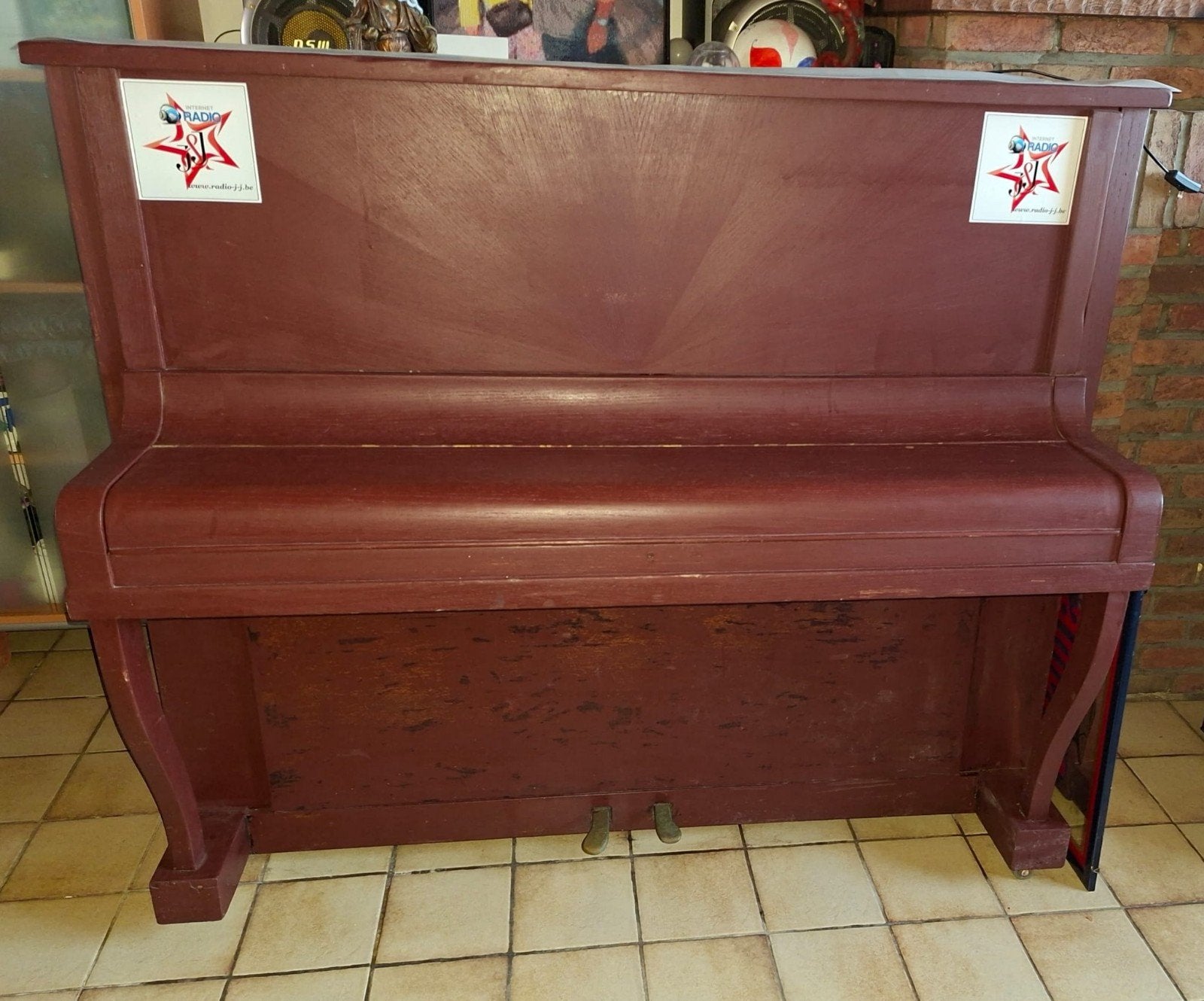 piano, Brillant, Brun, Enlèvement, Utilisé