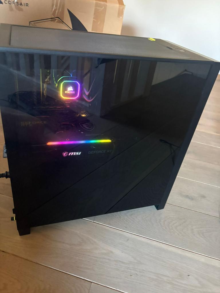 Gaming pc, Computers en Software, Desktop Pc's, Zo goed als nieuw, SSD, Met videokaart, Met monitor, Gaming, Ophalen