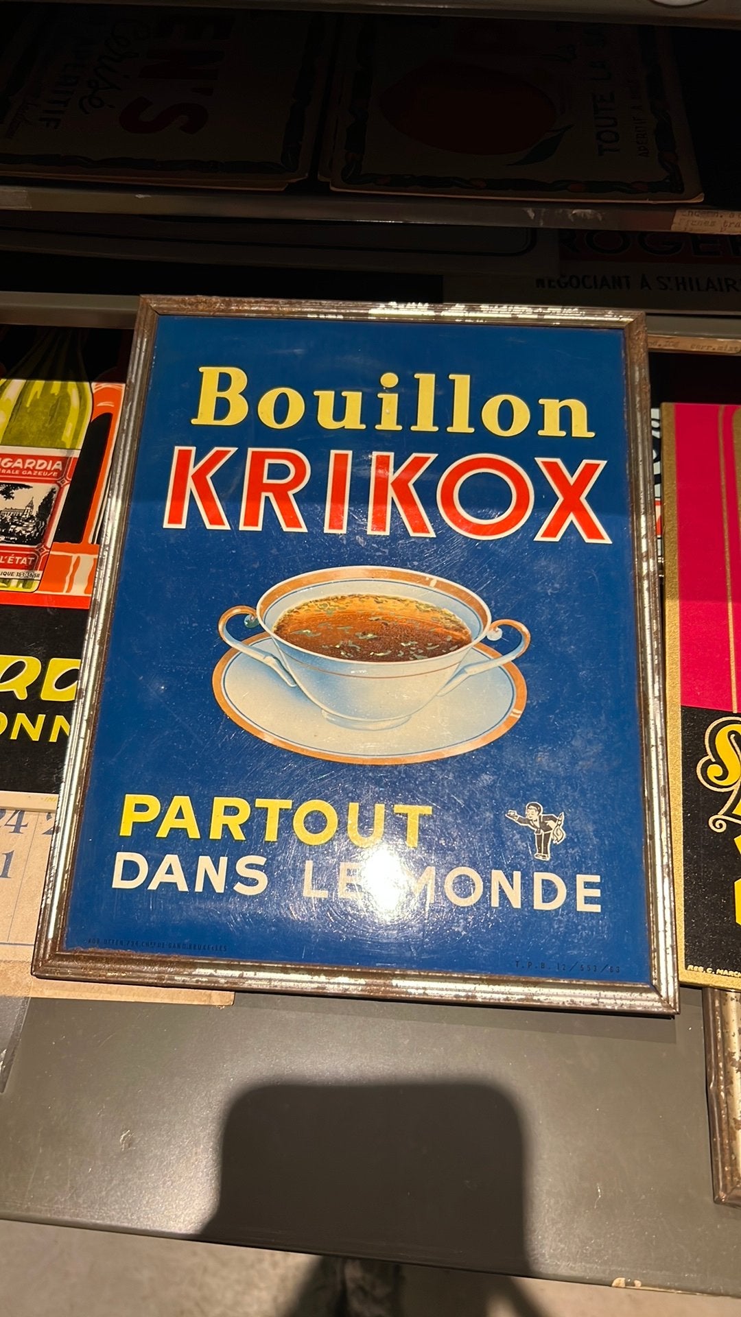 Joli panneau Krikox Bouillon 1963, Enlèvement ou Envoi, Comme neuf