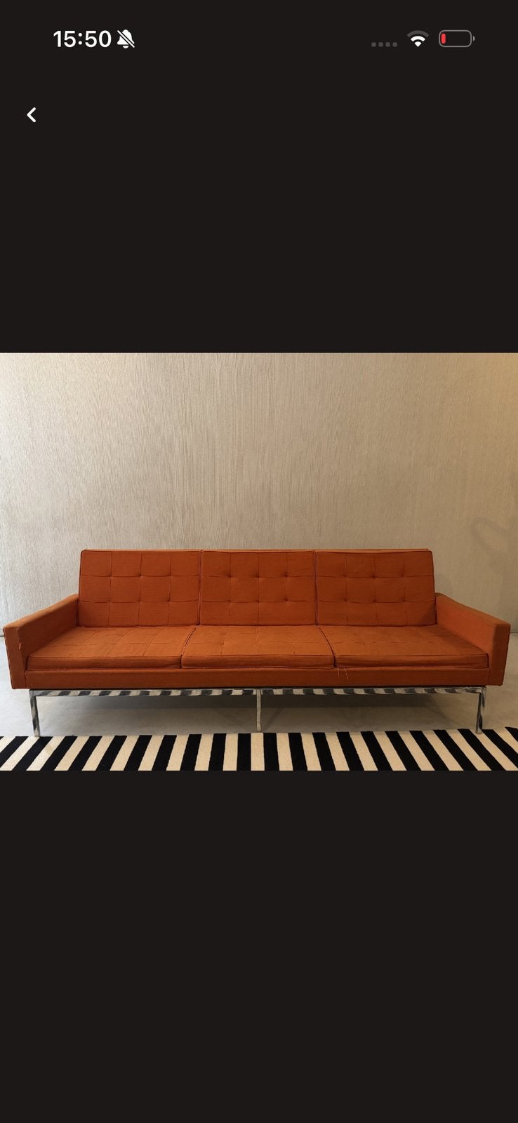 Florence Knoll Sofa, Muziek en Instrumenten, Ophalen, Zo goed als nieuw