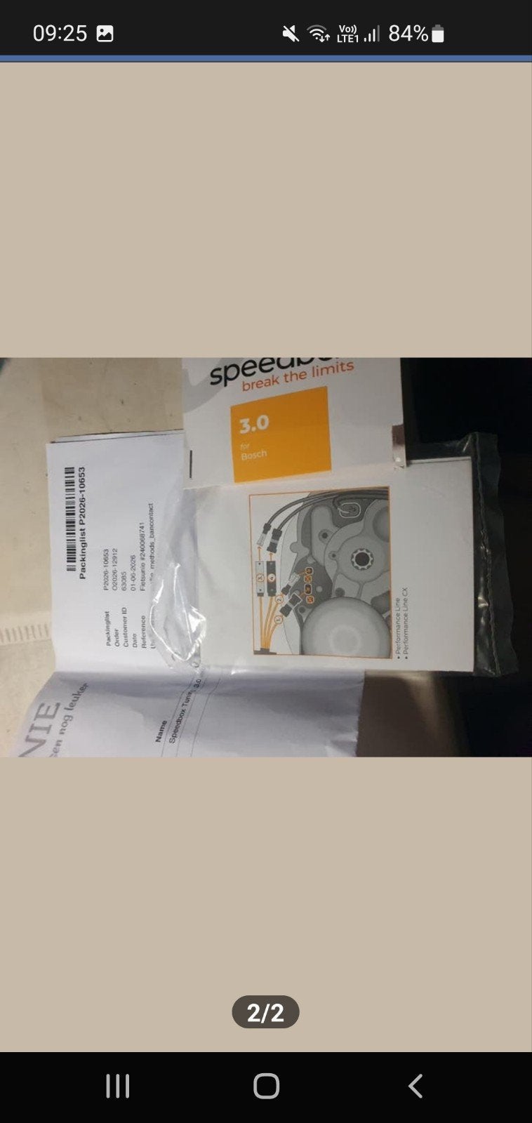 Speedbox 3.0, Enlèvement ou Envoi