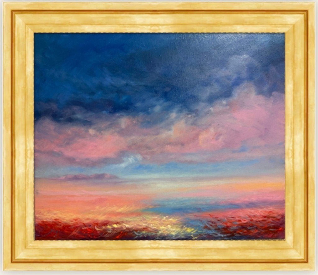 Jean Fernand - Peinture à l'huile abstraite 1985, Enlèvement ou Envoi