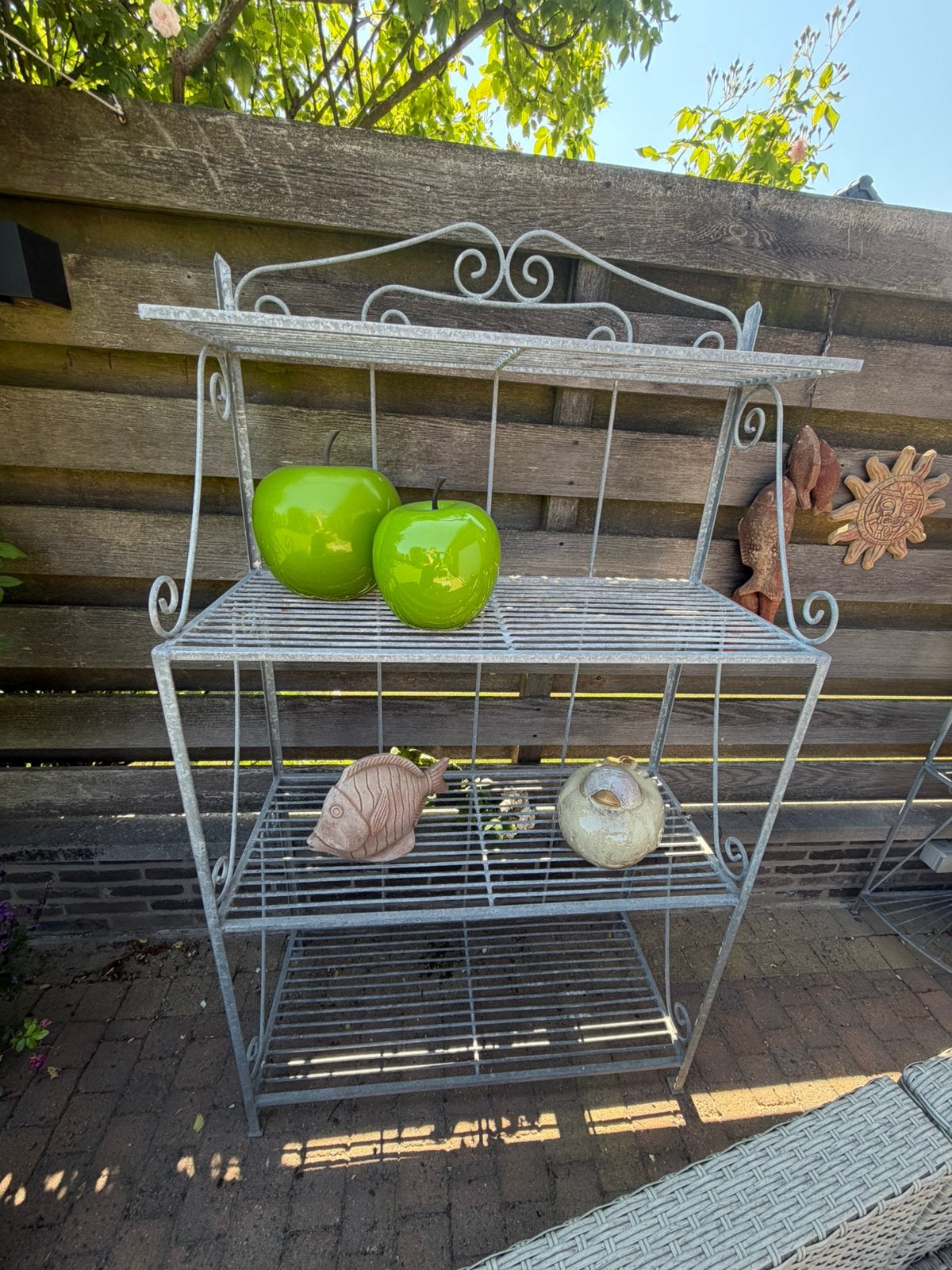 Smeedijzeren rek, Tuin en Terras, Ophalen, Zo goed als nieuw