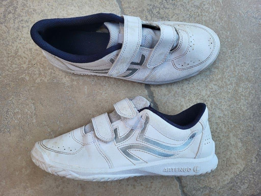 Witte Sportschoenen mt 38, Gebruikt, Ophalen of Verzenden, DECATHLON., Jongen of Meisje