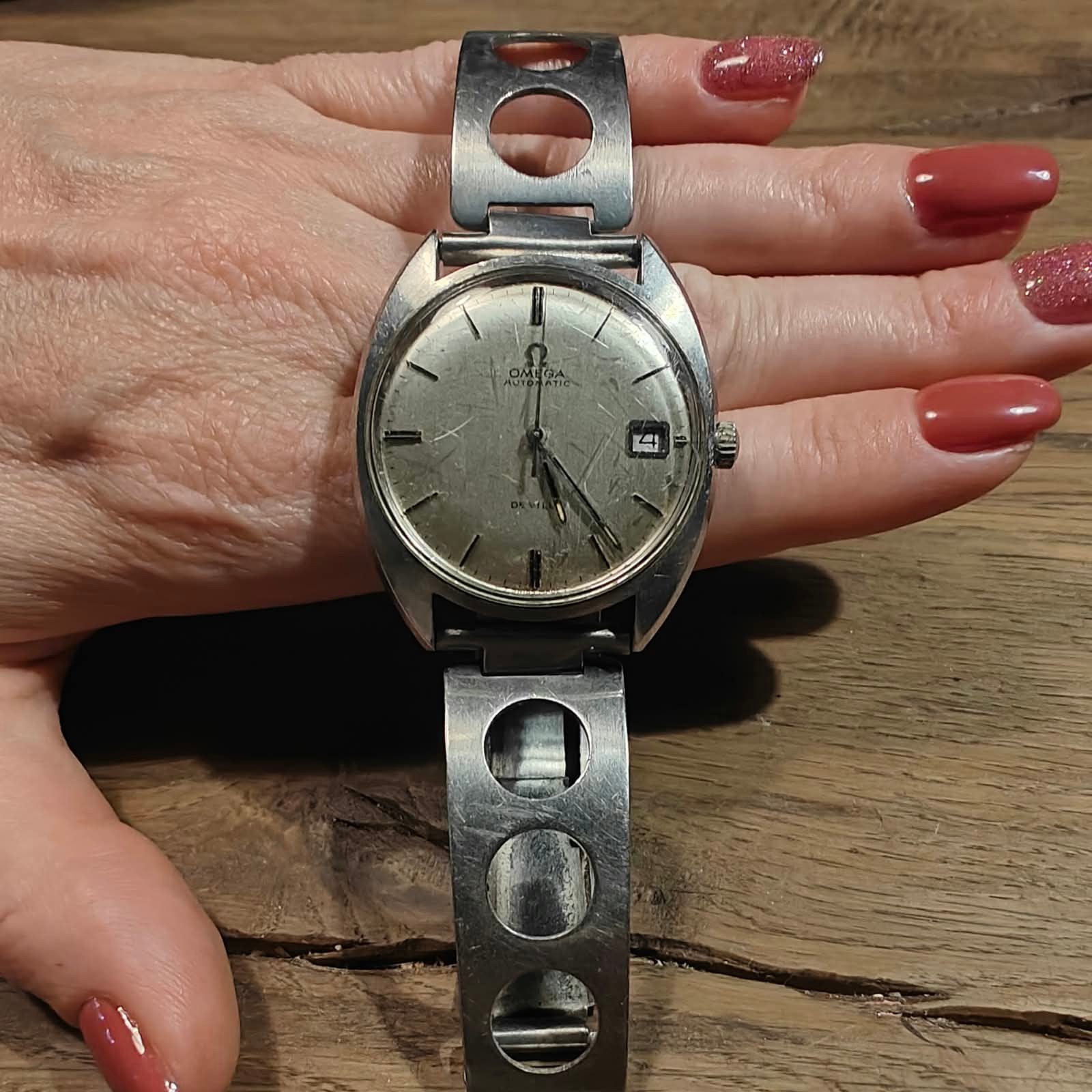 Vintage Omega De Ville Horloge met Expandro Rally-band, Bijoux, Sacs & Beauté, Montres | Hommes, Enlèvement ou Envoi, Omega