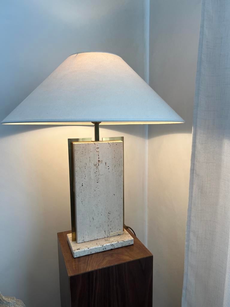 Lampe de table en travertin Camille Breesch, Enlèvement