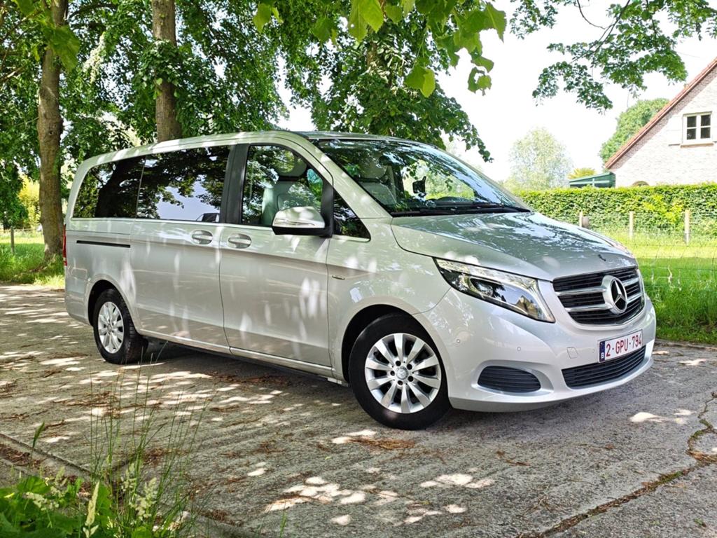 Mercedes V-Klasse 220d Avantgarde — 7 zitplaatsen — Auto Box, Auto's, Mercedes-Benz, Automaat, Monovolume, Leder, Bedrijf