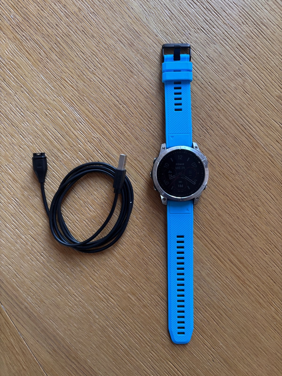 Garmin fenix 7 (47 mm), Handtassen en Accessoires, Sporthorloges, Ophalen, Zo goed als nieuw