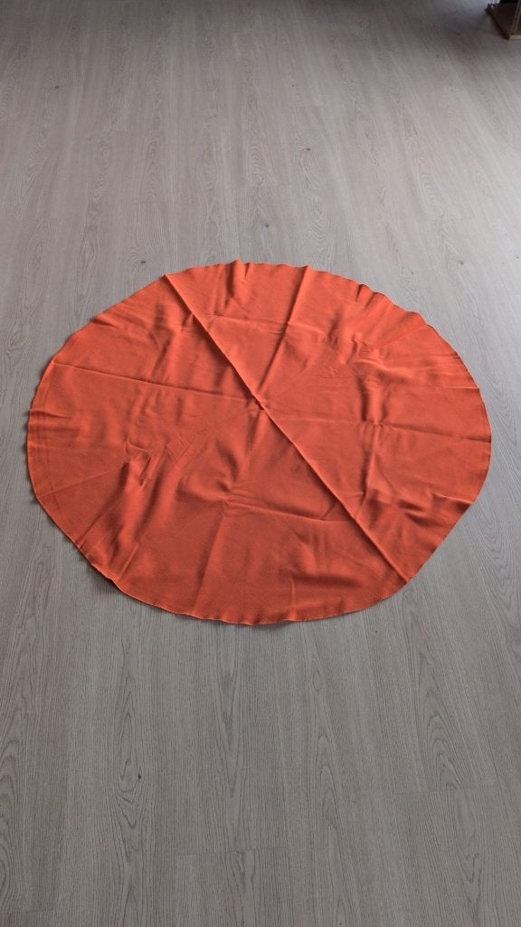 5 nappes rondes oranges - 1m15 - 7€ chacune, Maison & Meubles, Enlèvement ou Envoi