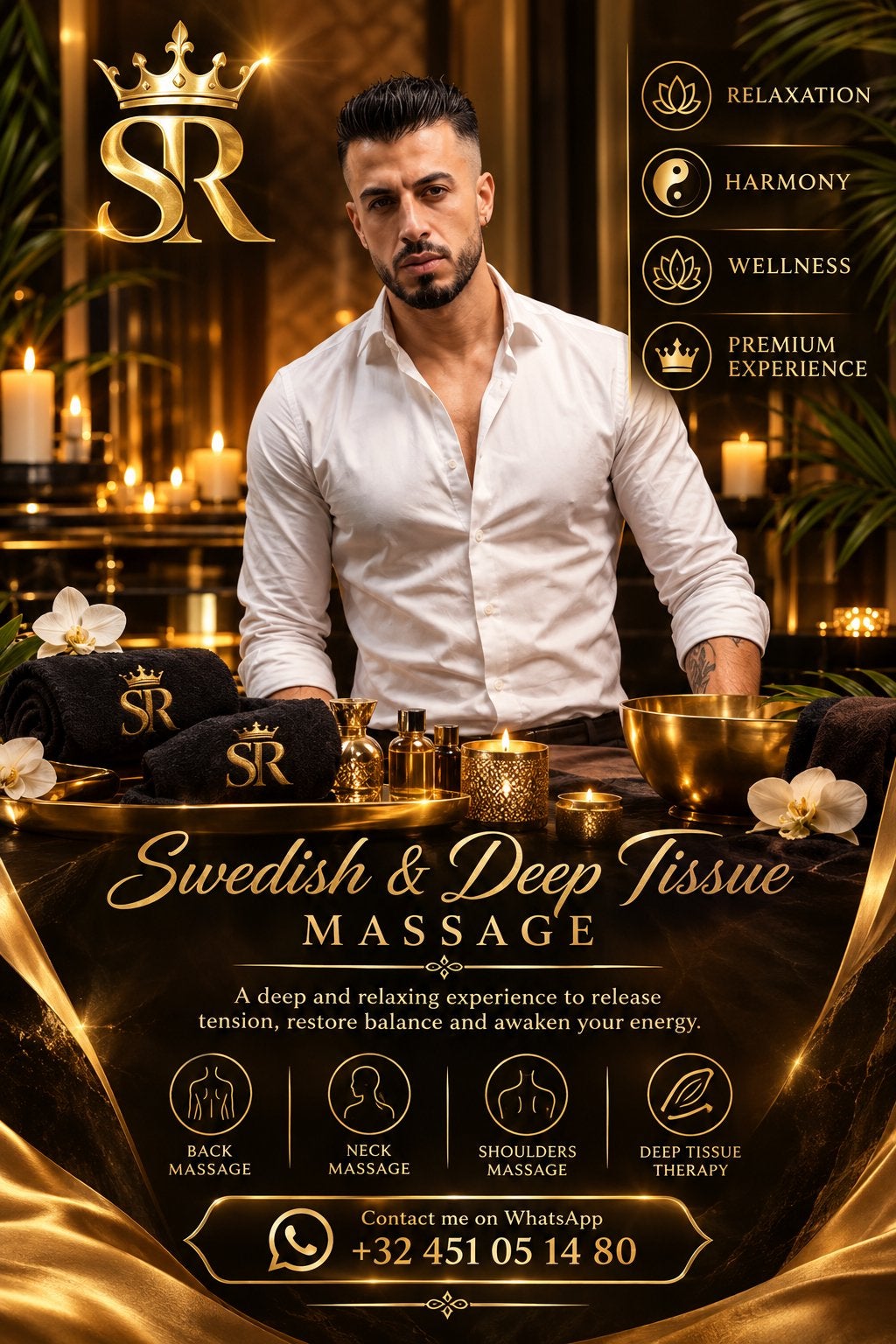 SR The Pinnacle of Therapeutic Excellence, Massage relaxant