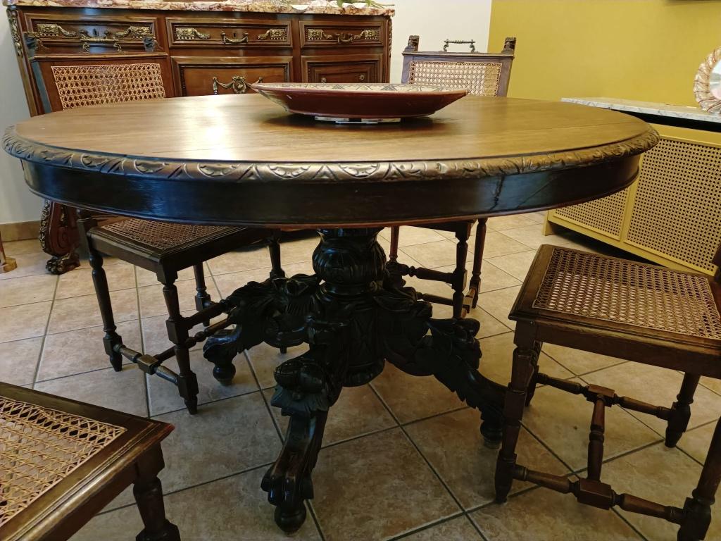 Antiek ronde tafel, Ophalen