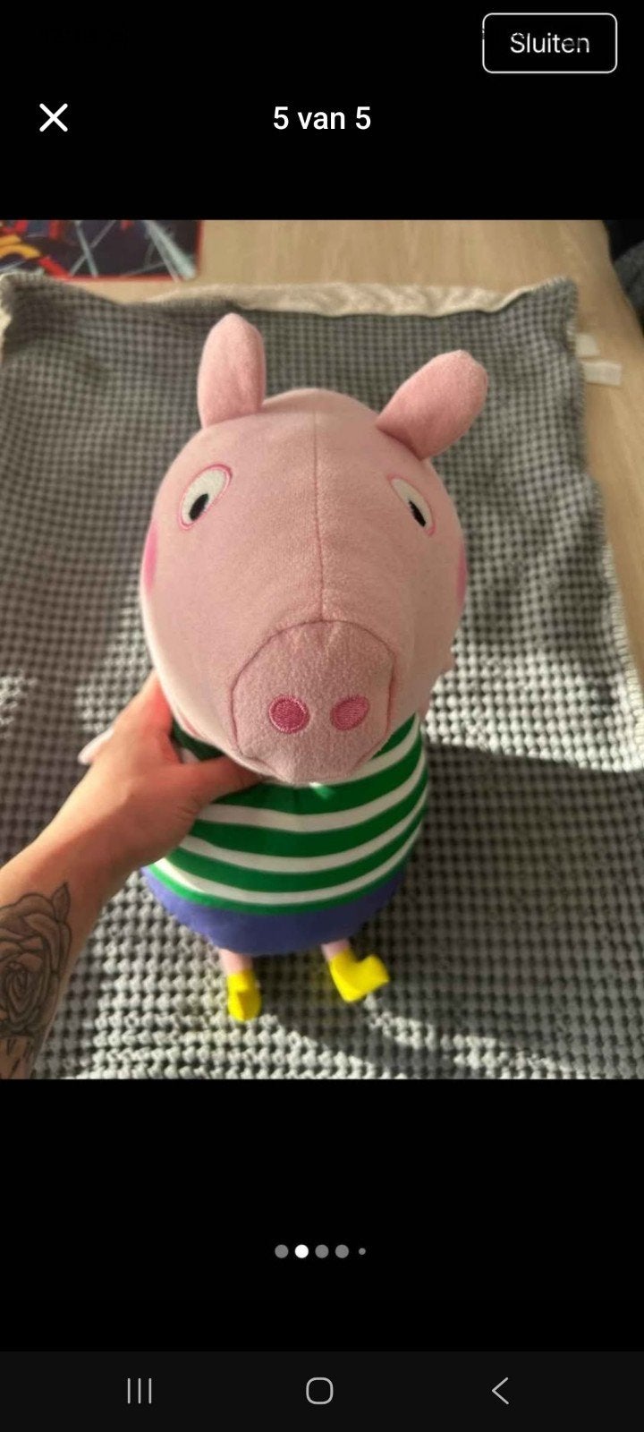 peppa big knuffels, Enlèvement