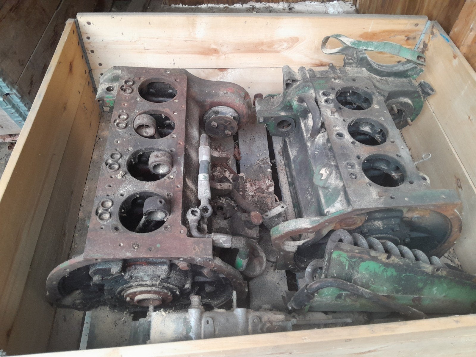 Blocs moteurs Deutz F3l812 et F4l912, Enlèvement