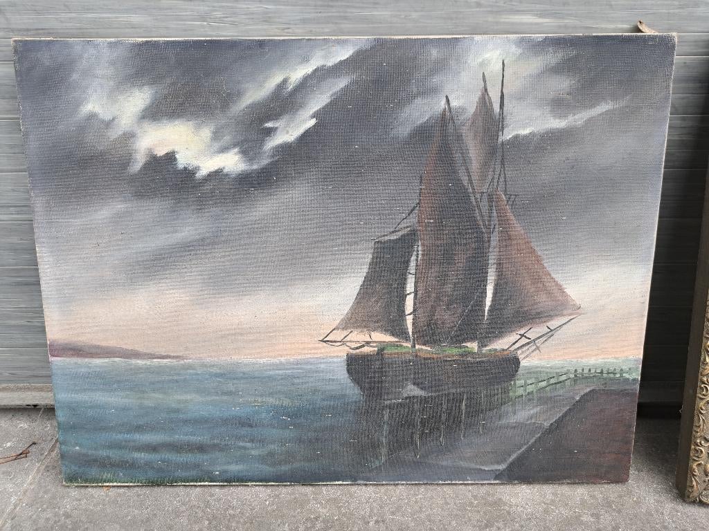 huile sur toile marine, Enlèvement ou Envoi
