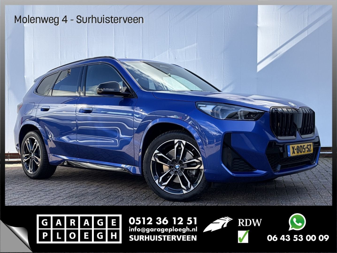 BMW X1 sDrive20i M-Sport Carplay Sportzetels Zwarte hemel PO, Auto's, Blauw, Bedrijf, Hybride Elektrisch/Benzine, SUV of Terreinwagen