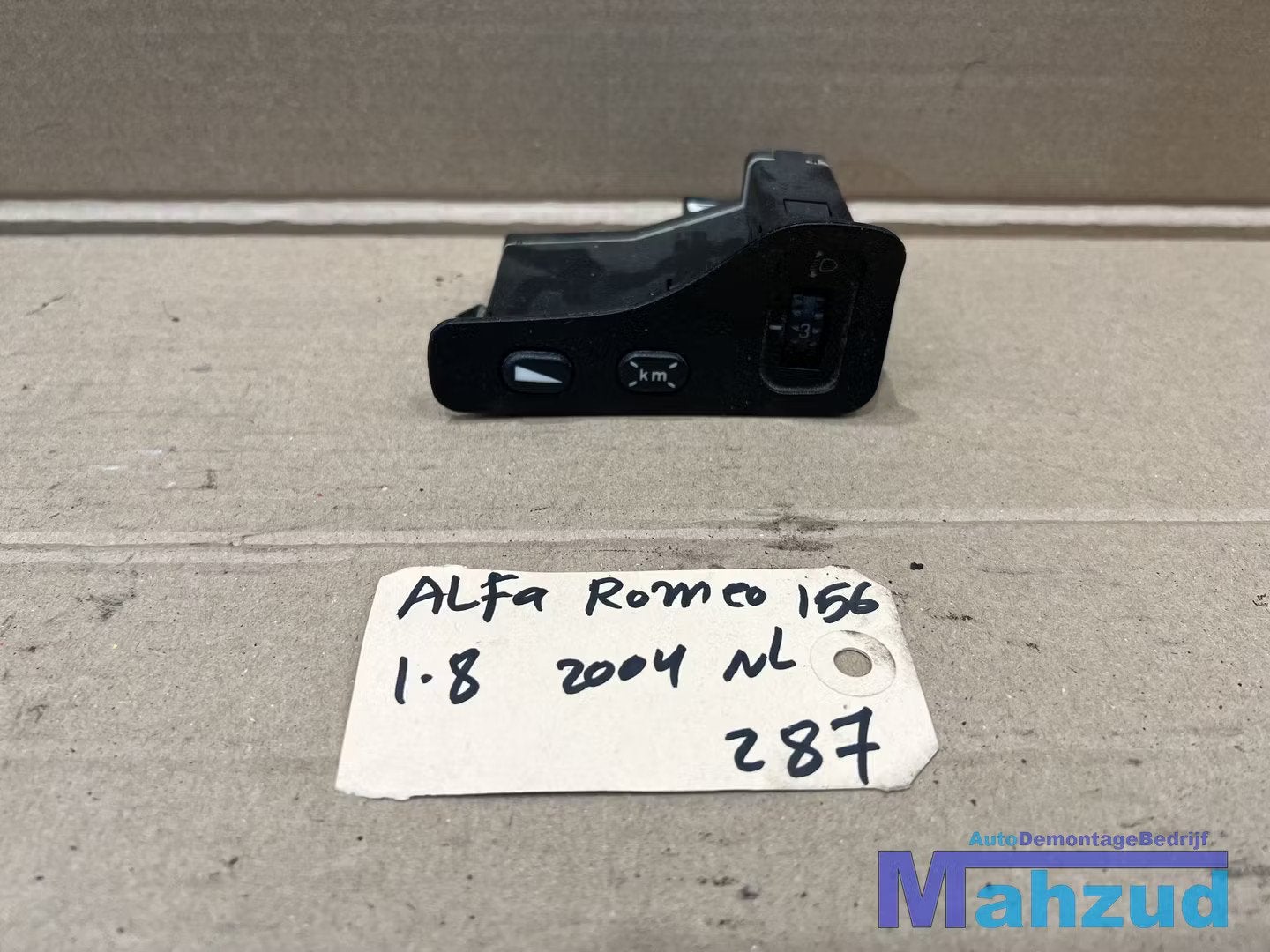 ALFA ROMEO 156 koplamp hoogte stel schakelaar 1997-2005, Auto-onderdelen, Gebruikt, Dpofca@stellantis.com, Stellantis Europe S.p.A.