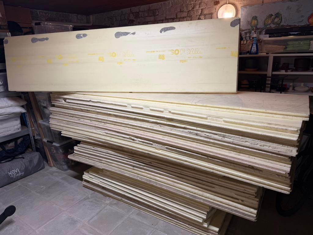ISOFOAM X3 PUR Isolatieplaten 4cm – Partij 39m², Doe-het-zelf en Bouw, Ophalen, Gebruikt, Overige materialen