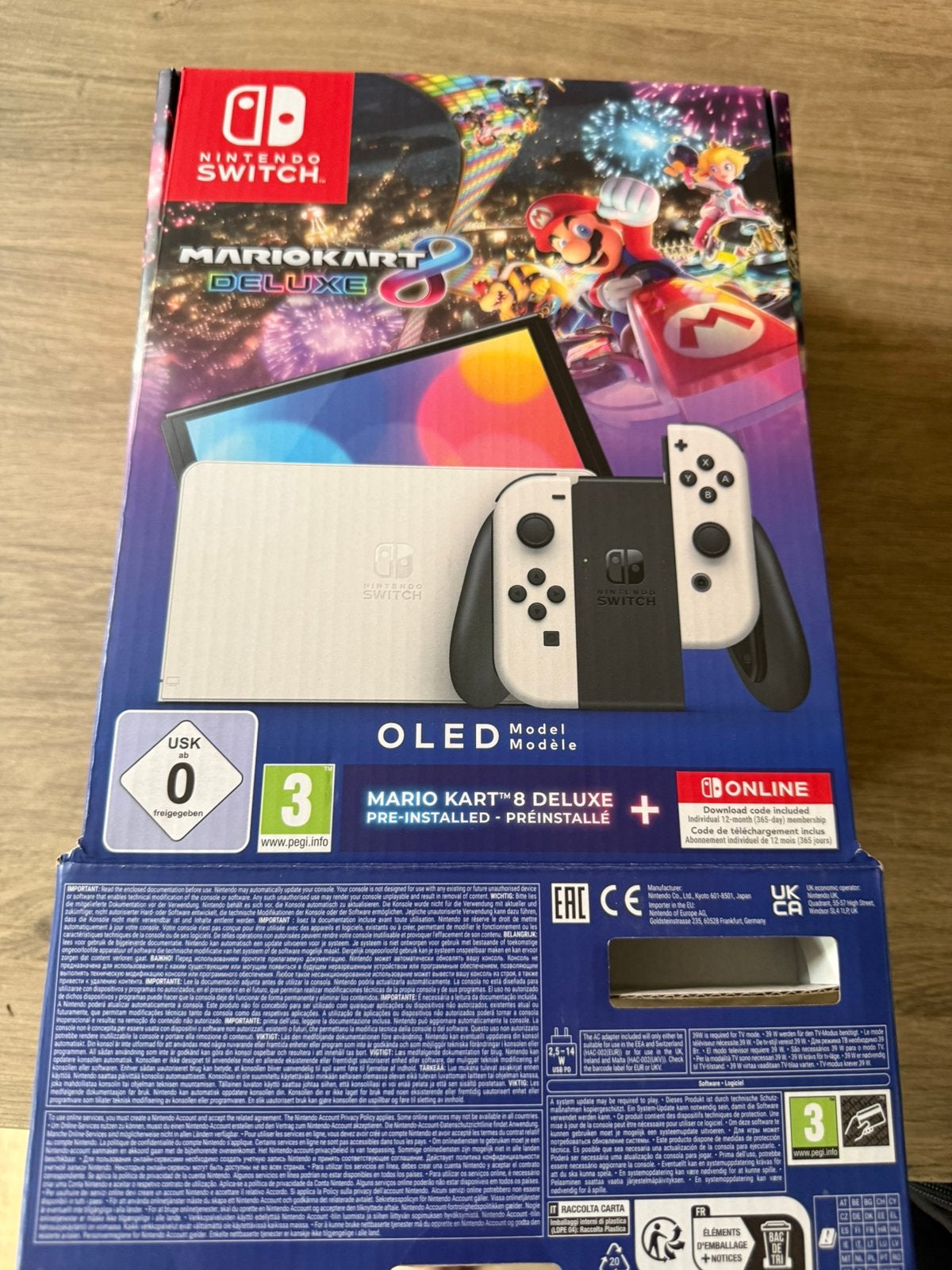 Nintendo Switch OLED, Consoles de jeu & Jeux vidéo, Switch OLED, Enlèvement ou Envoi, Comme neuf, Avec jeux