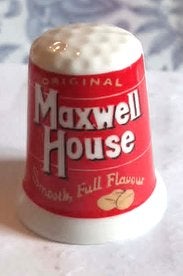 dés a coudre de collection publicitaire maxwel house (2), Ophalen of Verzenden, Zo goed als nieuw, Porselein