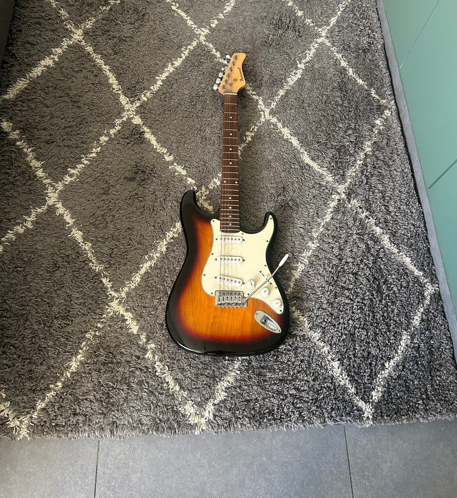 Bushwood elektrische gitaar – Stratocaster-model, Muziek en Instrumenten, Ophalen, Zo goed als nieuw, Gitaar