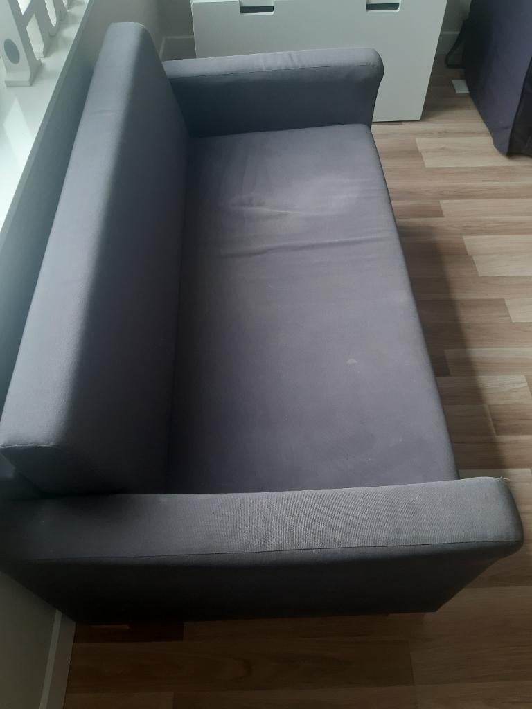Zetel slaapbank, Ophalen, Gebruikt, Tweepersoons, 75 tot 100 cm