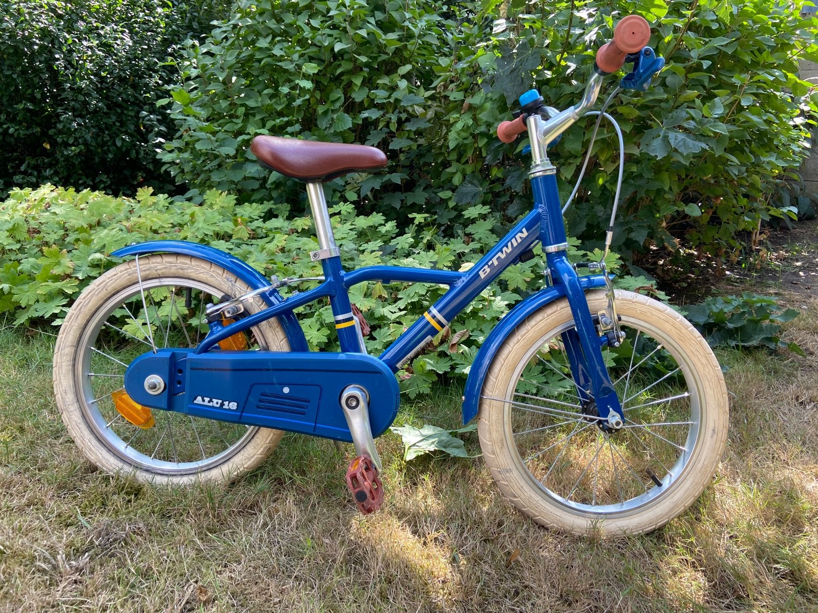 Blauw btwin kinderfiets 16 inch, Fietsen en Brommers, Ophalen, Gebruikt, 16 tot 20 inch