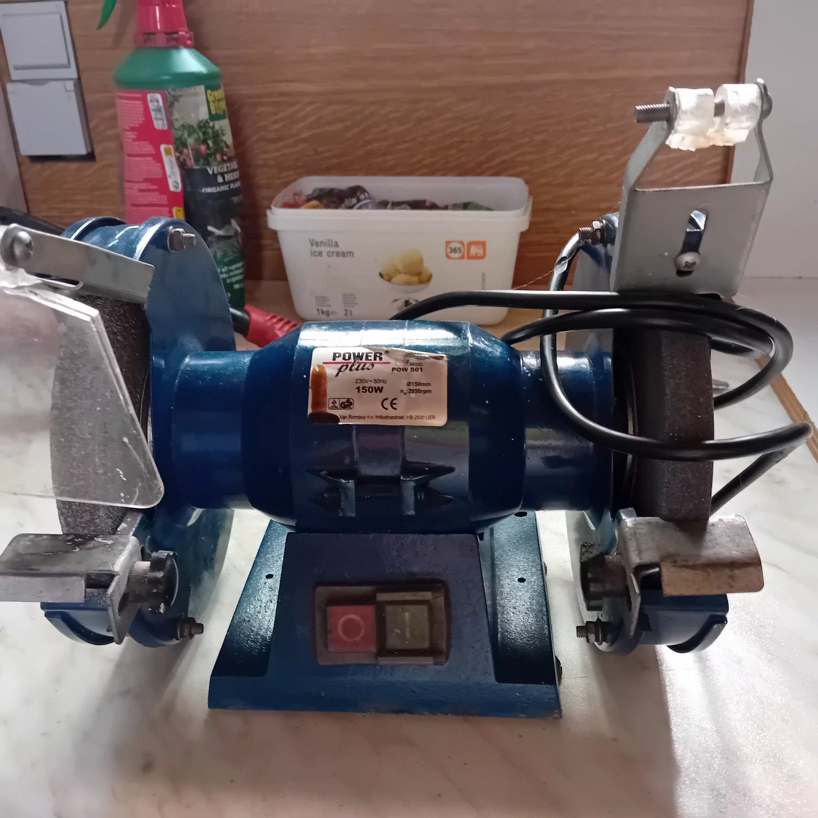 Slijpmachine, Ophalen