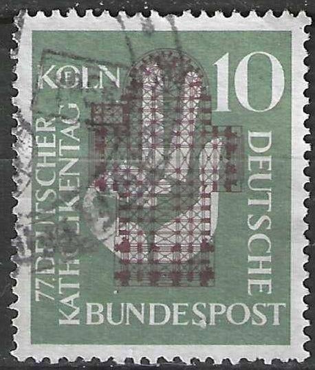 Allemagne Bundespost 1956 - Yvert 115 - Westropa (ST), Timbres & Monnaies, Timbres | Europe | Allemagne, Envoi, Affranchi