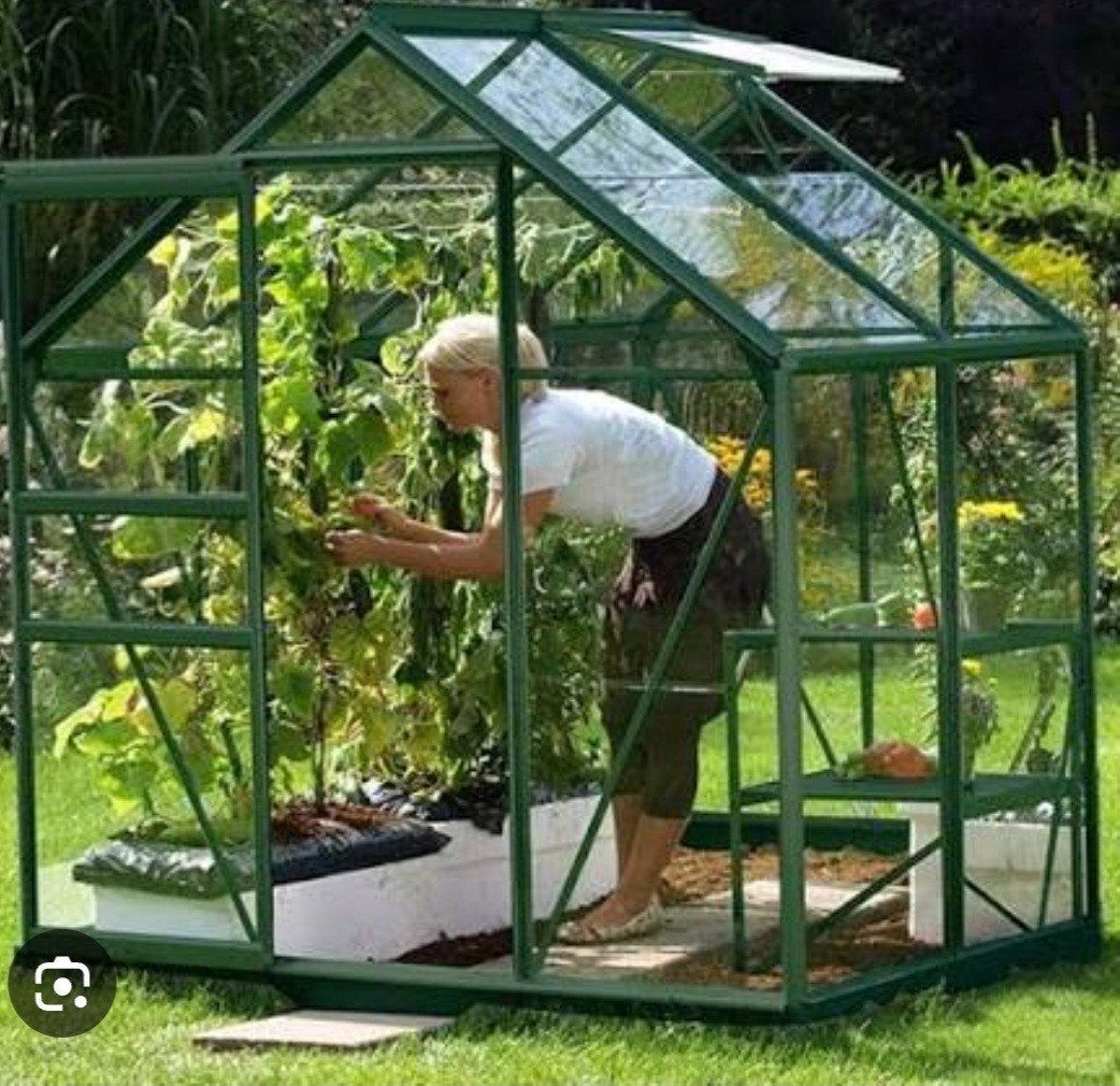 serre 1,93 x 1.31m x 1,97m in glas, Jardin & Terrasse, Enlèvement, Verre, Aluminium