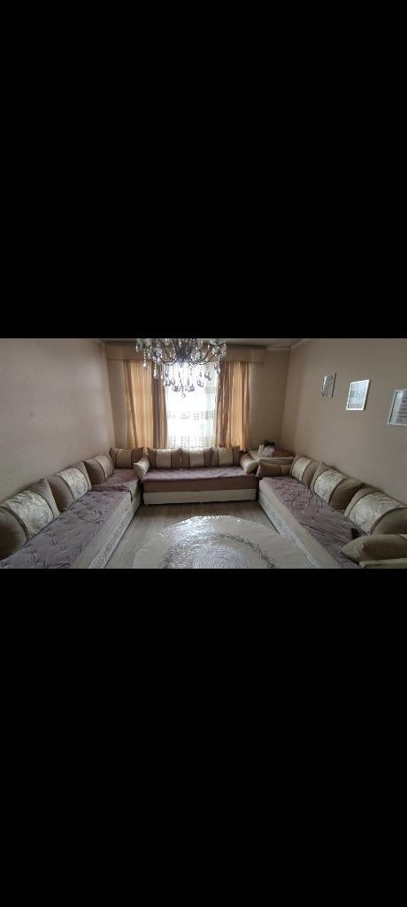 Salon Marocain "Sedari" Complet, Maison & Meubles, Enlèvement, Utilisé, Bois