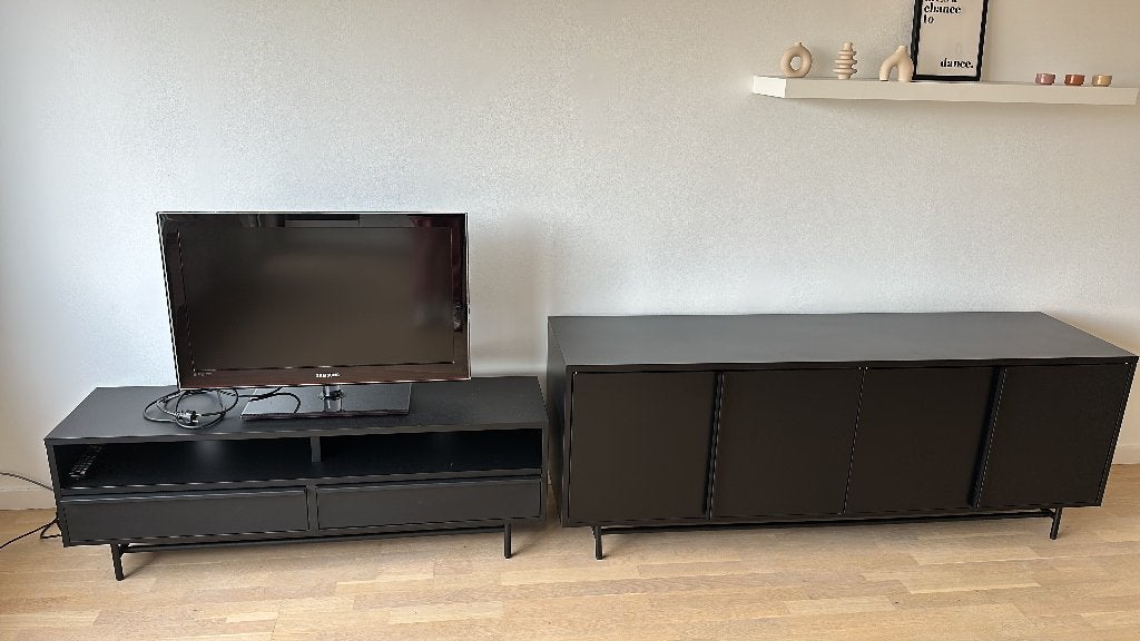 TV-meubel Maison Du Monde, Ophalen, 100 tot 150 cm, Zo goed als nieuw, Minder dan 100 cm