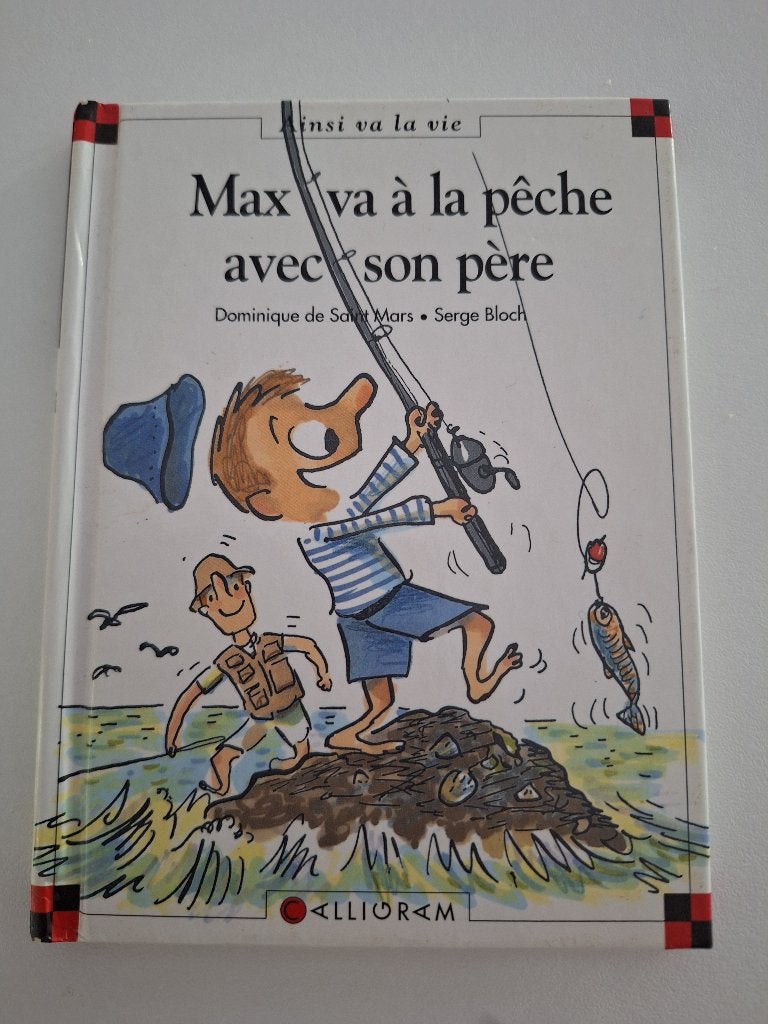 Max va à la pêche avec son père, Livres, Enlèvement, Utilisé