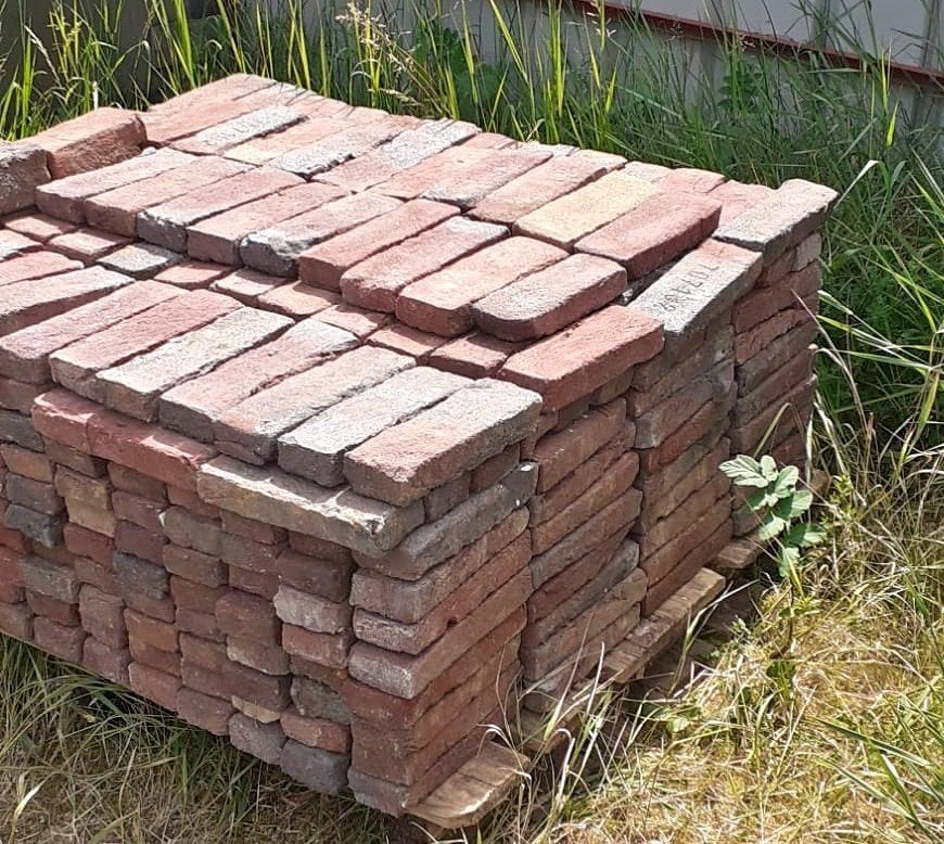 906 briques parement Terca Linaqua Viola - 11 a 13 m2, Enlèvement, Comme neuf, Briques