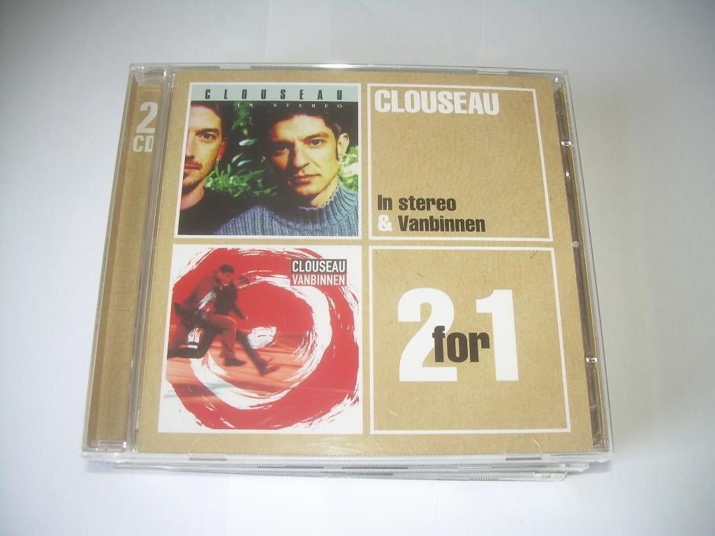 2  CD S - CLOUSEAU -  IN STEREO - VANBINNEN, Ophalen of Verzenden, Zo goed als nieuw, Pop