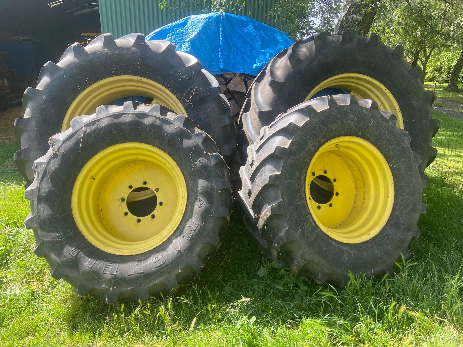 Jeu de roues John deere 6000 Michelin, Enlèvement, John Deere