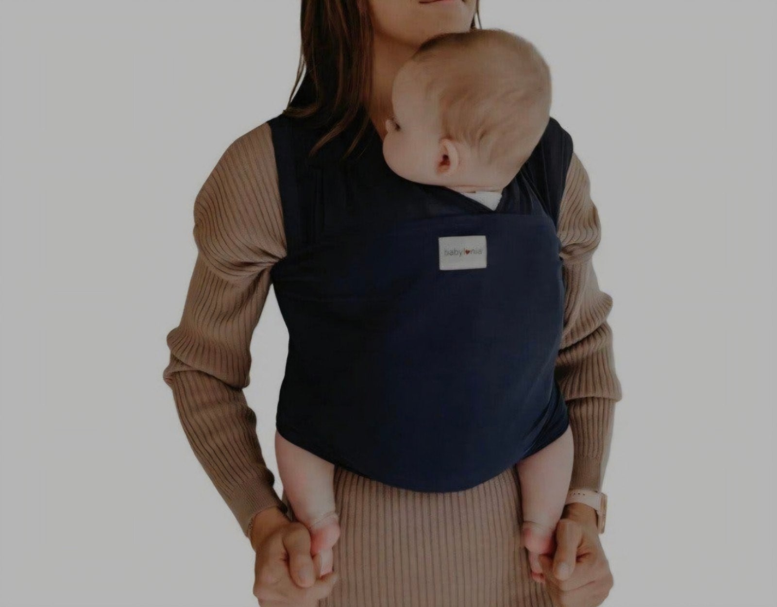 Draagdoek babylonia tricot slen navy blue, Ophalen, Draagdoek