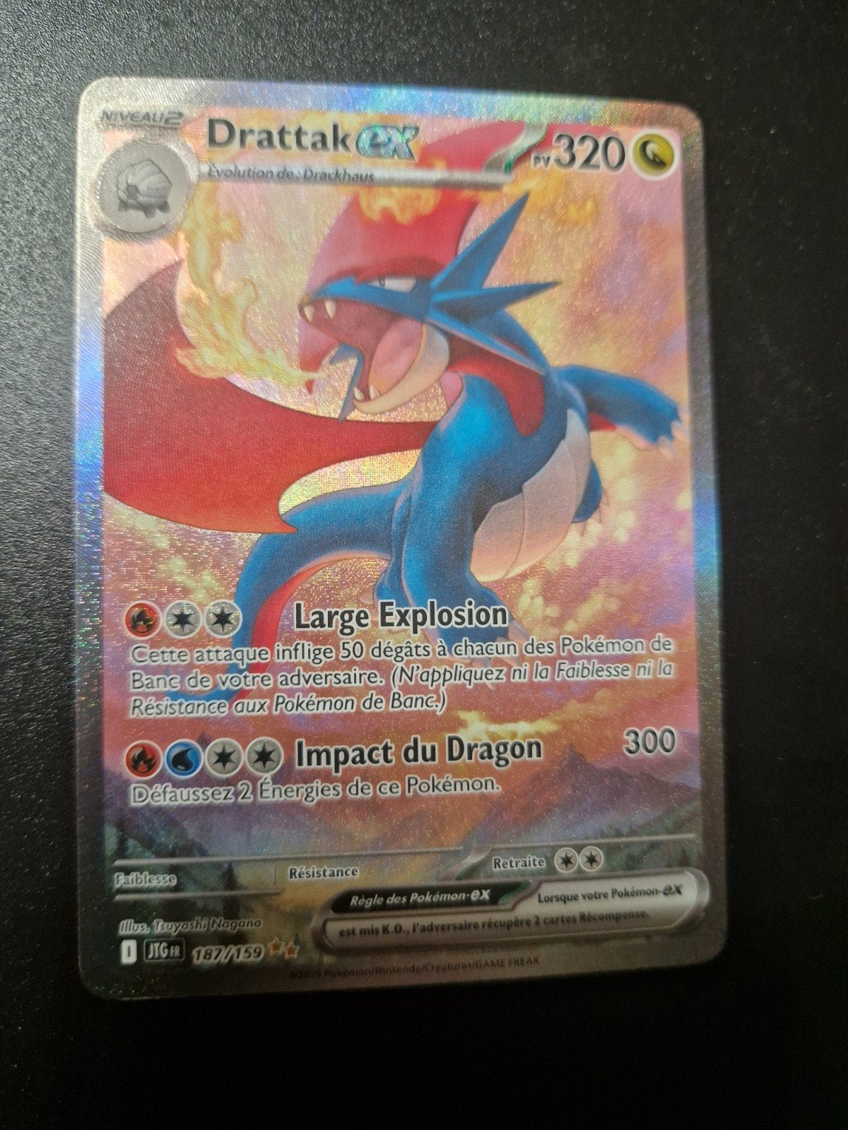 Drattak EX 287/187 SIR FR–Très bel état–Potentiel grading, Enlèvement, Neuf, Cartes en vrac, Foil