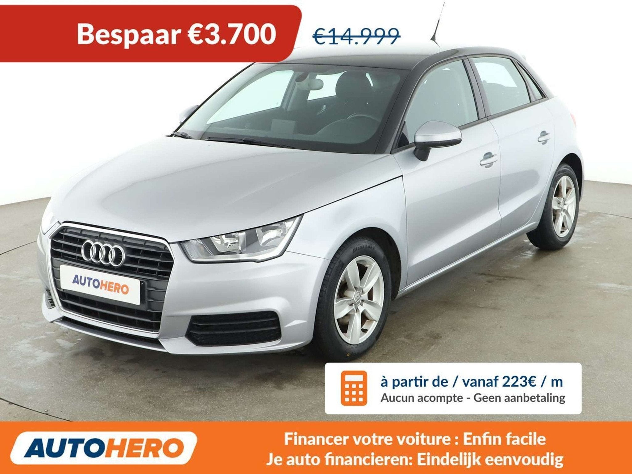 Audi A1 1.0 TFSI (année de construction 2018), Autos, Audi, Argent ou Gris, Achat, A1, Boîte manuelle
