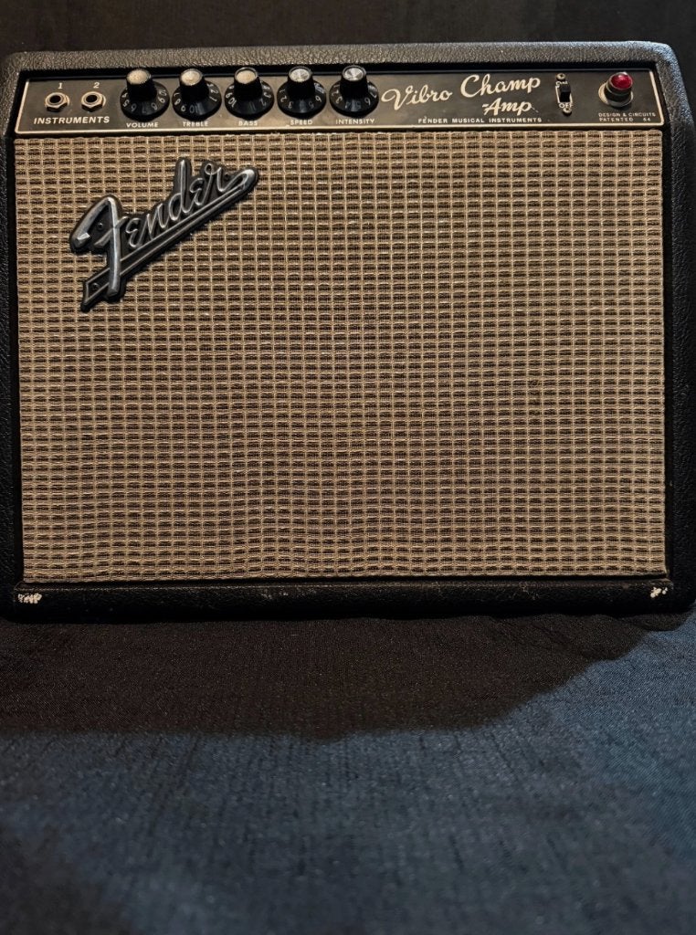 Vintage 1966 'Blackface' Fender Vibro, Ophalen of Verzenden, Gebruikt, Gitaar, Minder dan 50 watt